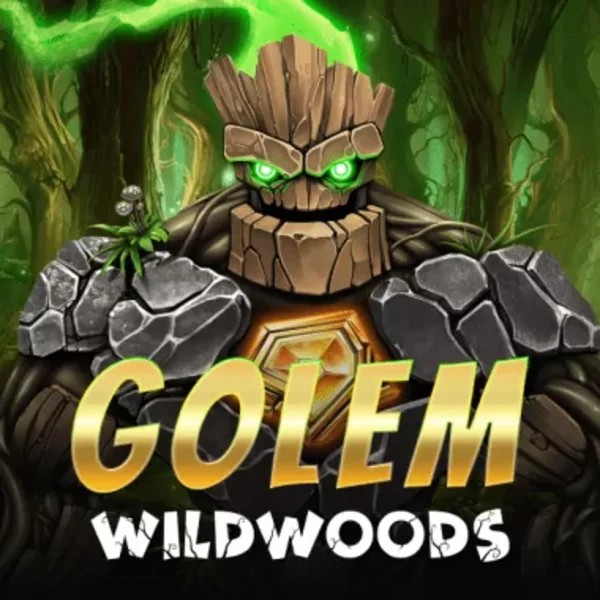 Golem Wildwoods logo – Slots by BF Games at Robocat Casino