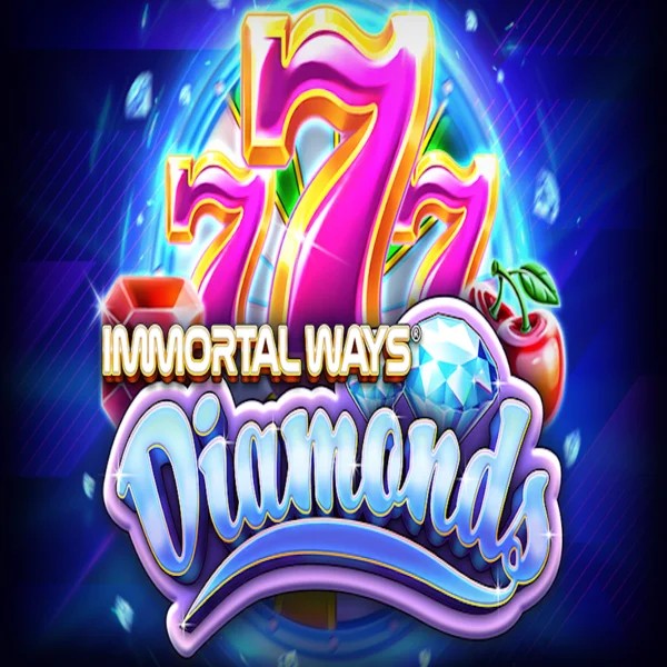 Immortal Ways Diamonds slot logo by RubyPlay at Robocat Casino