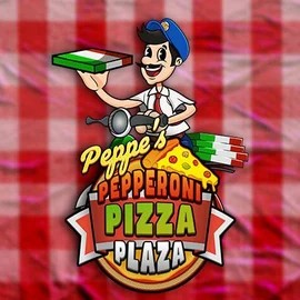Peppe’s Pepperoni Pizza Plaza casino game by Pragmatic Play – featured logo at Robocat Casino